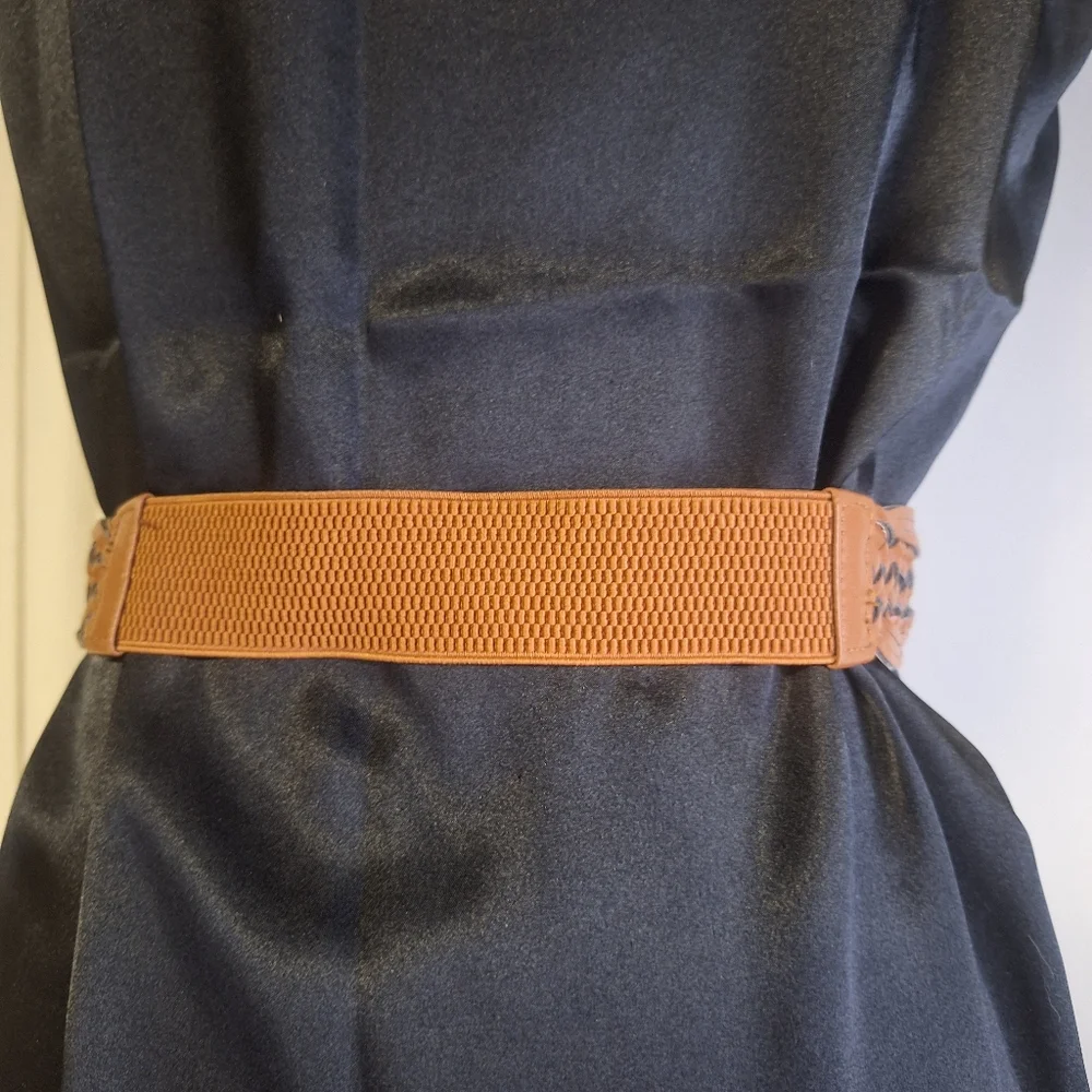 Breaded Belt W/ Elastic Back Size Small